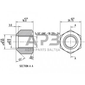 Rato veržlė Case IH 3047575R3N