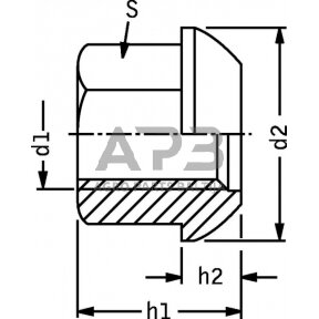 Rato veržlė DIN74361 M14x1.50 74361A1415