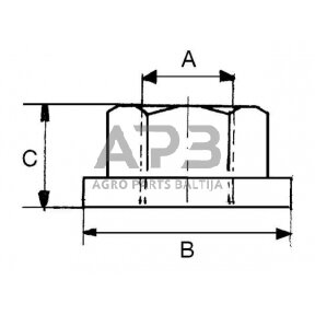 Rato veržlė M20x1.50 ADR 903D20