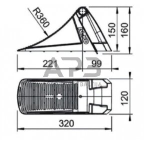 Ratų trinkelė AL-KO UK 36 KL 1235990