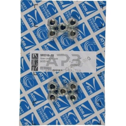 Rato veržlių komplektas M16x1.50 ADR 9RD1610 Rato veržlių komplektas M16x1.50 ADR 9RD1610