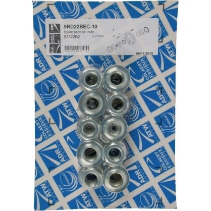 Rato veržlių komplektas M22x1.50 ADR 9RD22BEC10 Rato veržlių komplektas M22x1.50 ADR 9RD22BEC10