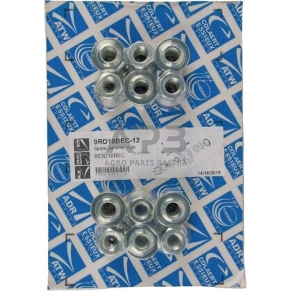 Rato veržlių komplektas M18x1.50 ADR 9RD18BEC12 Rato veržlių komplektas M18x1.50 ADR 9RD18BEC12