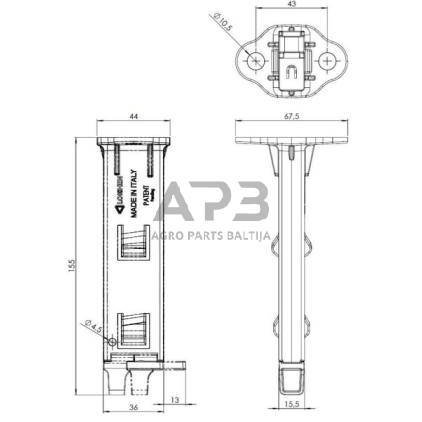 Ratų trinkelės laikiklis Lokhen Origamy® 36, 600900200 6 Ratų trinkelės laikiklis Lokhen Origamy® 36, 600900200 6