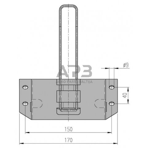 Ratų trinkelės laikiklis AL-KO 244376 1 Ratų trinkelės laikiklis AL-KO 244376 1