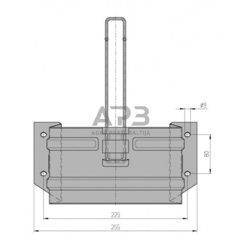 Ratų trinkelės laikiklis AL-KO 244378 3 Ratų trinkelės laikiklis AL-KO 244378 3