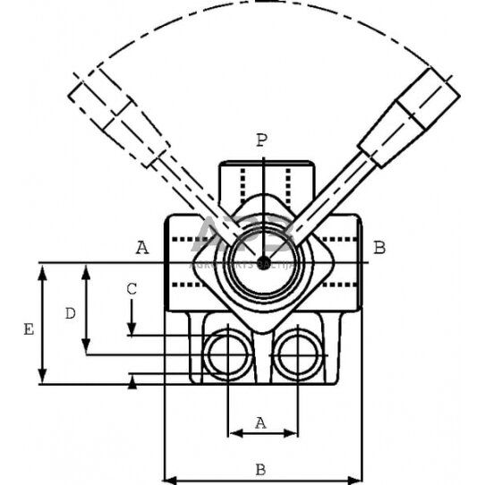 Rankinis eigos vožtuvas 3 prievadų T-Jungtis 3/4", DH203A 3 Rankinis eigos vožtuvas 3 prievadų T-Jungtis 3/4", DH203A 3