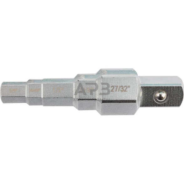 Raktas pakopinis terkšlei su kiauryme 1/2" (3/8", 29/68", 1/2", 21/32", 27/32") Raktas pakopinis terkšlei su kiauryme 1/2" (3/8", 29/68", 1/2", 21/32", 27/32")