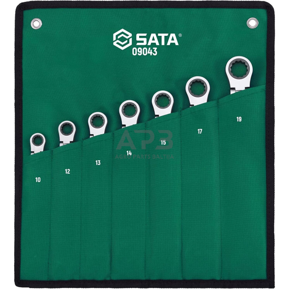 Raktų užrakinamų su lanksčia terkšle rinkinys 7vnt. Raktų užrakinamų su lanksčia terkšle rinkinys 7vnt.