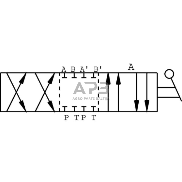 Rankinis eigos vožtuvas 8 prievadų D-Jungtis 3/8", DH058A 1 Rankinis eigos vožtuvas 8 prievadų D-Jungtis 3/8", DH058A 1
