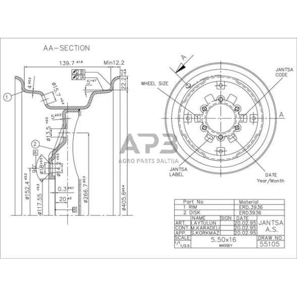 Ratlankis 16" 071110003 1 Ratlankis 16" 071110003 1