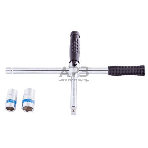 Rato raktas 1/2" su galvutėmis 17-19, 21-23mm Rato raktas 1/2" su galvutėmis 17-19, 21-23mm