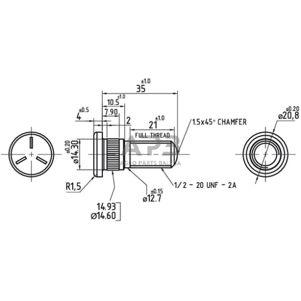 Rato varžtas 181328M1N 1 Rato varžtas 181328M1N 1