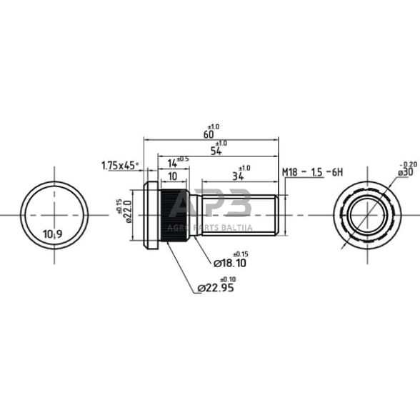 Rato varžtas 3393269N 1 Rato varžtas 3393269N 1