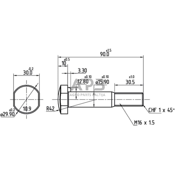 Rato varžtas 5112385N 1 Rato varžtas 5112385N 1