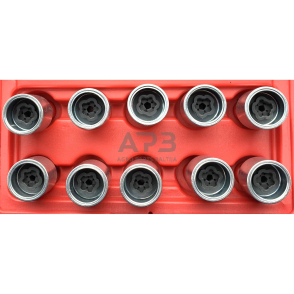 Rato varžtų užraktų rinkinys (10vnt) Tesla 2 Rato varžtų užraktų rinkinys (10vnt) Tesla 2