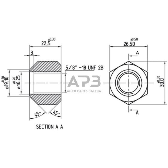 Rato veržlė 881162M2N 1 Rato veržlė 881162M2N 1