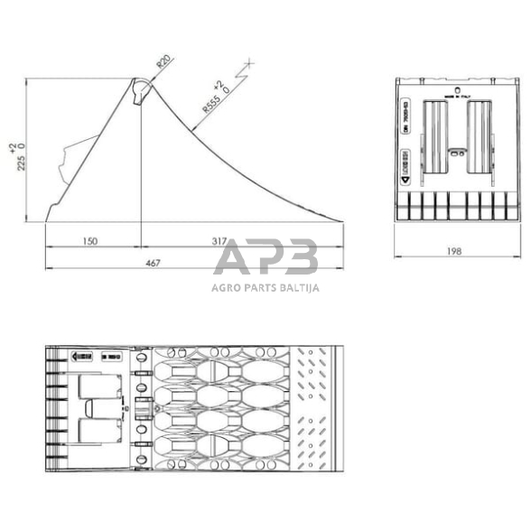 Ratų trinkelė Lokhen Crowny® 53, 600110200 4 Ratų trinkelė Lokhen Crowny® 53, 600110200 4