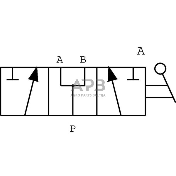 Rankinis eigos vožtuvas 3 prievadų L-Jungtis 3/8", DH053B 1 Rankinis eigos vožtuvas 3 prievadų L-Jungtis 3/8", DH053B 1