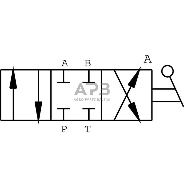 Rankinis eigos vožtuvas 4 prievadų A-Jungtis 1/2", DH104A 1 Rankinis eigos vožtuvas 4 prievadų A-Jungtis 1/2", DH104A 1