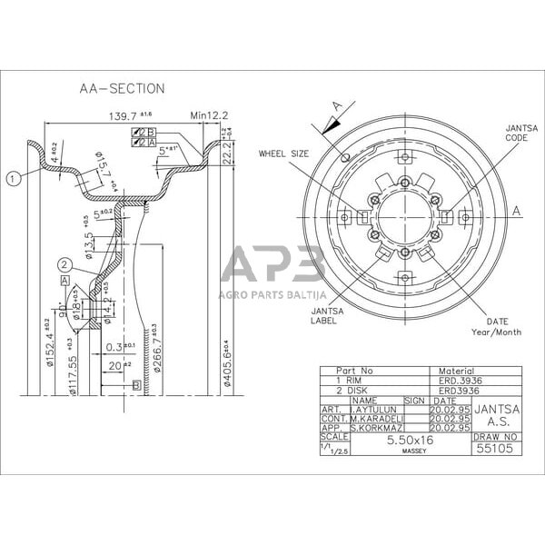 Ratlankis 16" 071110003 1 Ratlankis 16" 071110003 1