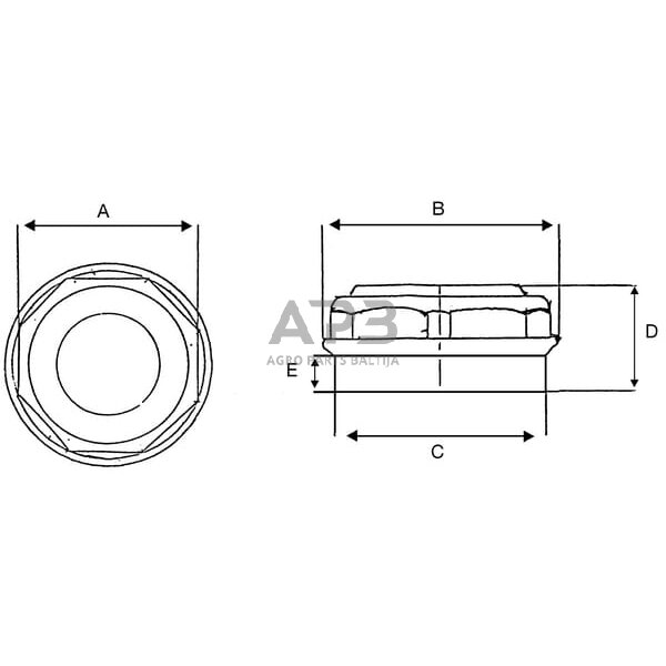 Rato stebulės dangtelis 72mm ADR 912T72 1 Rato stebulės dangtelis 72mm ADR 912T72 1