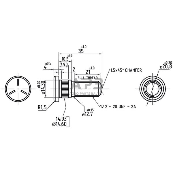 Rato varžtas 181328M1N 1