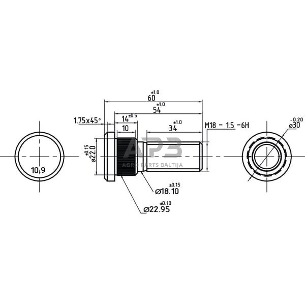 Rato varžtas 3393269N 1 Rato varžtas 3393269N 1