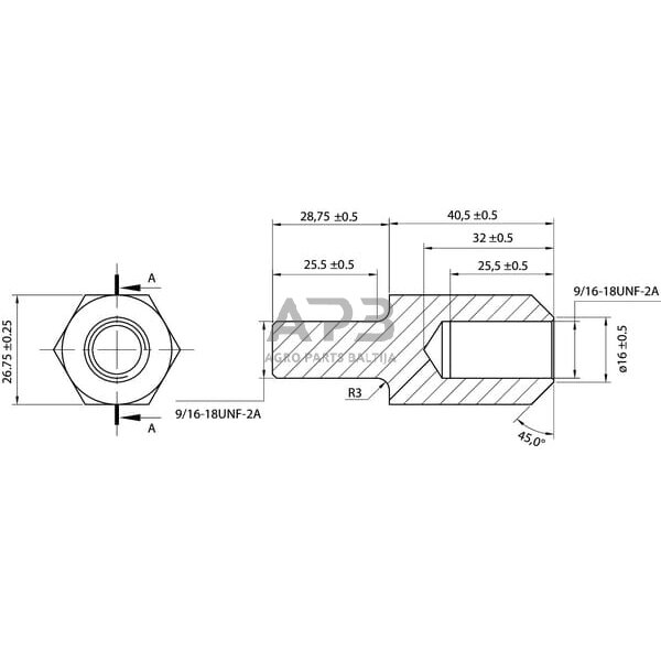 Rato varžtas 818017M1N 1 Rato varžtas 818017M1N 1