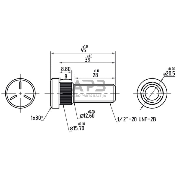 Rato varžtas 831420M1N 1 Rato varžtas 831420M1N 1
