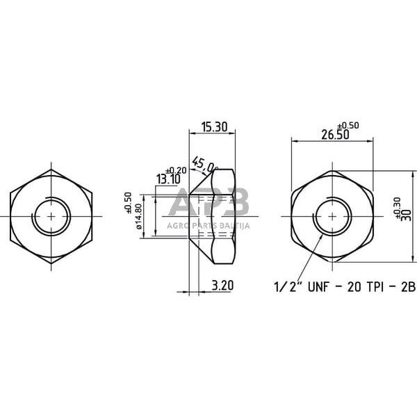 Rato veržlė 195490M1N 1