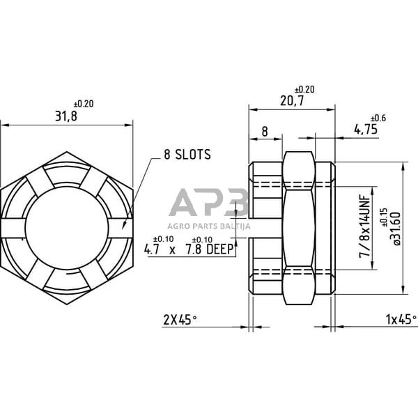 Rato veržlė 82895302N 1 Rato veržlė 82895302N 1