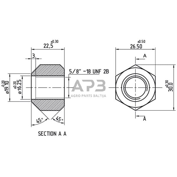 Rato veržlė 881162M2N 1 Rato veržlė 881162M2N 1