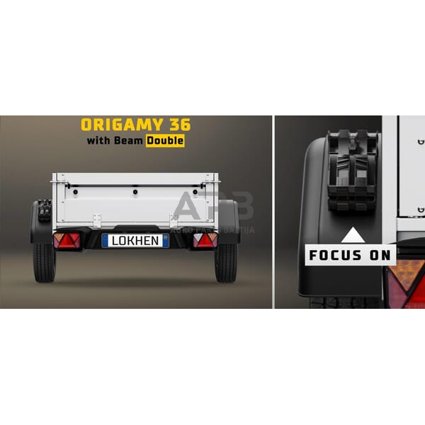 Ratų trinkelės laikiklis Lokhen Origamy® 36, 600900200 4 Ratų trinkelės laikiklis Lokhen Origamy® 36, 600900200 4