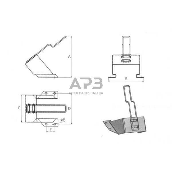 Ratų trinkelės laikiklis Schneider G36, 110336215 3