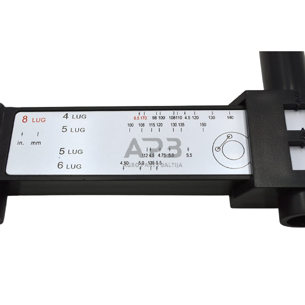 Ratų varžtų atstumo tarp skylių matuoklis 2 Ratų varžtų atstumo tarp skylių matuoklis 2