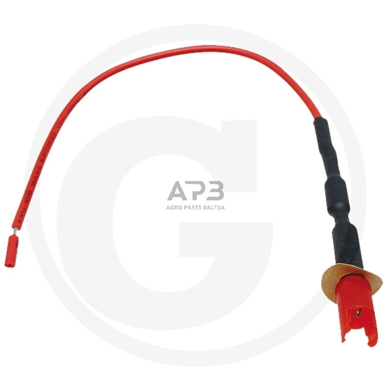 Raudonas įkrovimo ritės laidas su integruotu diodu Briggs & Stratton 393814, 161400, 170000, 171400, 176400, 190400, 190700, 191700, 192400, 193700, 194000, 195000, 196400, 197400, 19E400, 19F400, 19G400, 215000, 217800, 219800, 21A800, 21A900, 21B900, 22