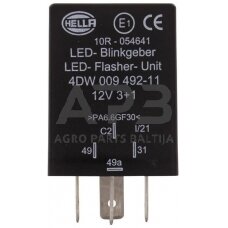 Relė Hella 12V, 4 kontaktų 4DW009492111