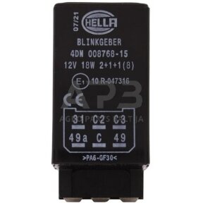 Relė Hella 12V, 6 kontaktų 4DN008768151
