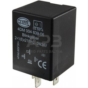 Relė Hella 24V, 4 kontaktų 4DM004639061