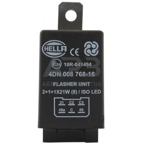 Relė Hella 12V, 6 kontaktų 4DN008768167 1