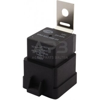 Relė Hella 12V, 5 kontaktų 4RD933332031 Relė Hella 12V, 5 kontaktų 4RD933332031