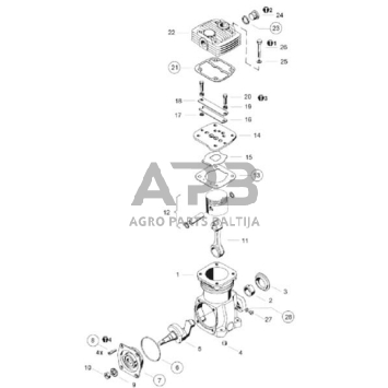 Remontinis komplektas Wabco 4111400022 1 Remontinis komplektas Wabco 4111400022 1