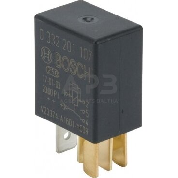 Relė Bosch 12V, 5 kontaktų 0332201107 Relė Bosch 12V, 5 kontaktų 0332201107
