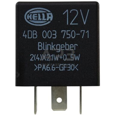 Relė Hella 12V, 3 kontaktų 4DB003750711