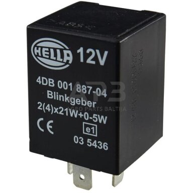 Relė Hella 12V, 4 kontaktų 4DB001887041