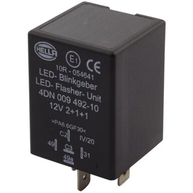 Relė Hella 12V, 5 kontaktų 4DN009492101