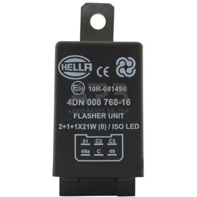Relė Hella 12V, 6 kontaktų 4DN008768167