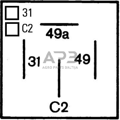 Relė Hella 12V1 4 kontaktų 4DM003360021 4