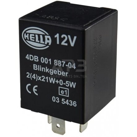 Relė Hella 12V, 4 kontaktų 4DB001887041